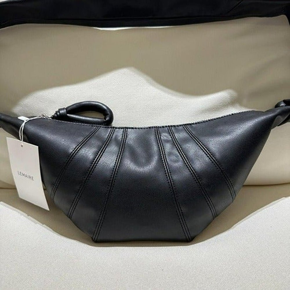 Lemaire black Croissant Bag